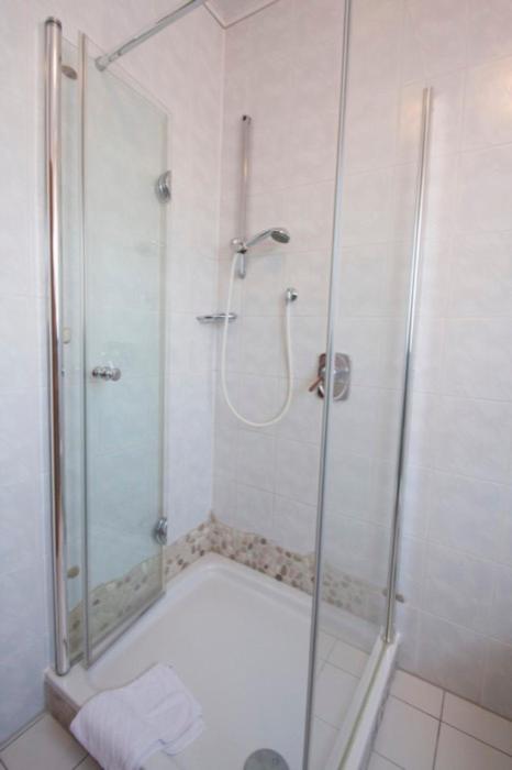 Koupelna v ubytování Hotel Edel