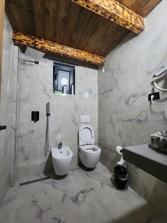 Koupelna v ubytování Kulla Relax