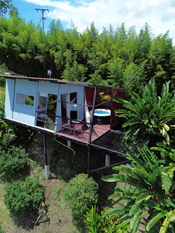 Zahrada ubytování La Paloma Glamping