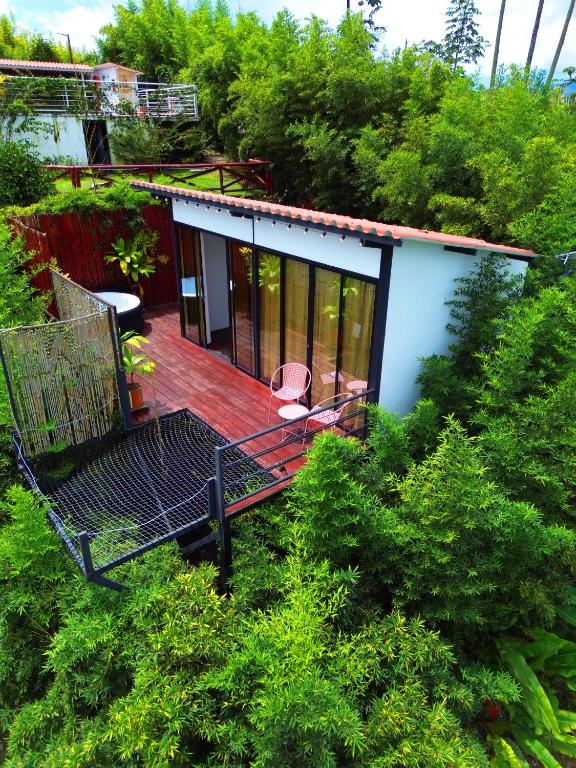 Zahrada ubytování La Paloma Glamping
