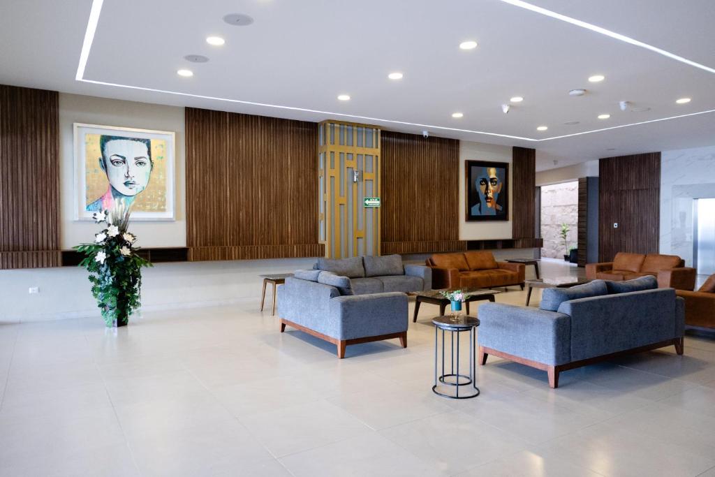 Posezení v ubytování Hotel Refugio