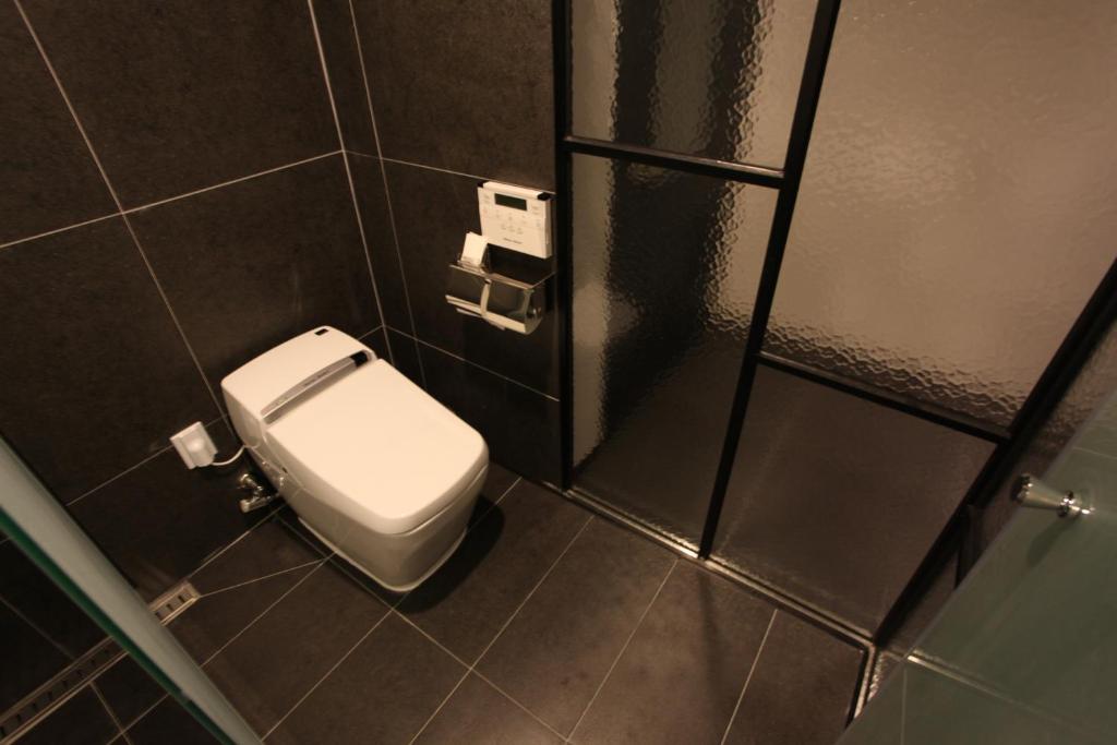 Koupelna v ubytování Hotel Cacao