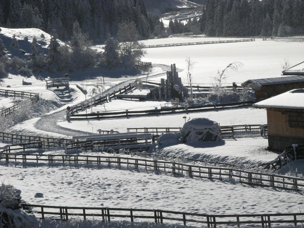 Gletscherchalet v zimě