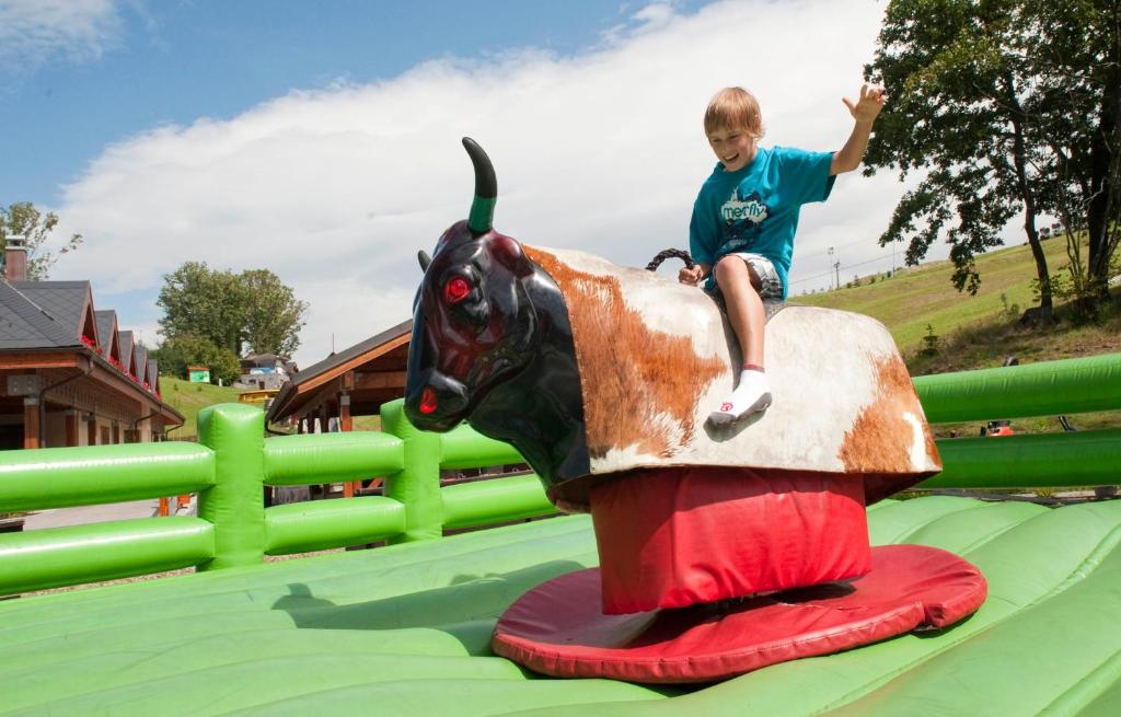 Dzieci zatrzymujące się w obiekcie Heipark Tošovice