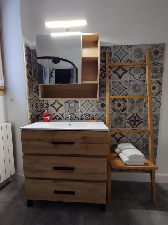 Postel nebo postele na pokoji v ubytování La Terrasse des Ecrins