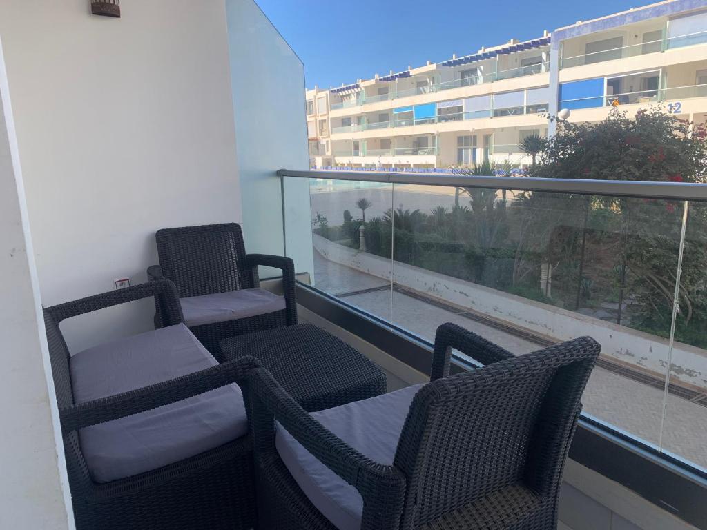 Posezení v ubytování Appartement Vue Piscine et Mer