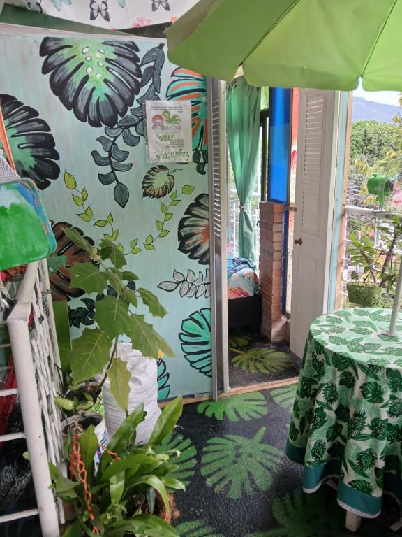 Zahrada ubytování MANOA "Lugar de descanso" HABITACION CON VISTA A LA CIUDAD, FRESCO Y VENTILADO
