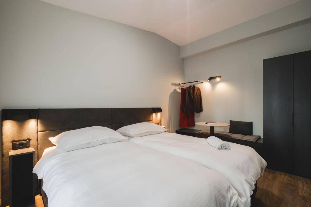 Postel nebo postele na pokoji v ubytování Moon apartment 2