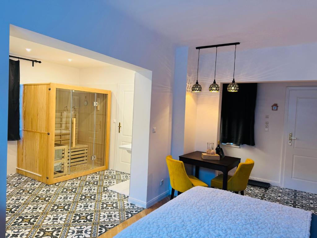 Postel nebo postele na pokoji v ubytování Villa Edelweiss Stuhleck