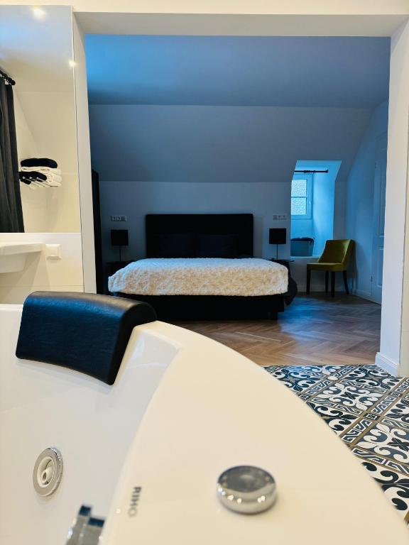 Postel nebo postele na pokoji v ubytování Villa Edelweiss Stuhleck
