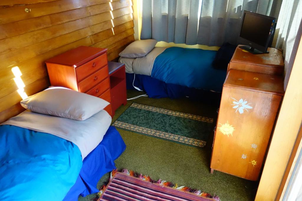 Postel nebo postele na pokoji v ubytování Big Tree Lodge Methven