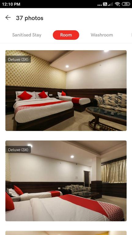 Voodi või voodid majutusasutuse Hotel Deccan Lodging & Boarding toas