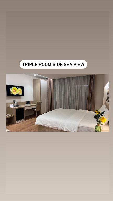 Postel nebo postele na pokoji v ubytování Marina Premium Hotel & Apartments