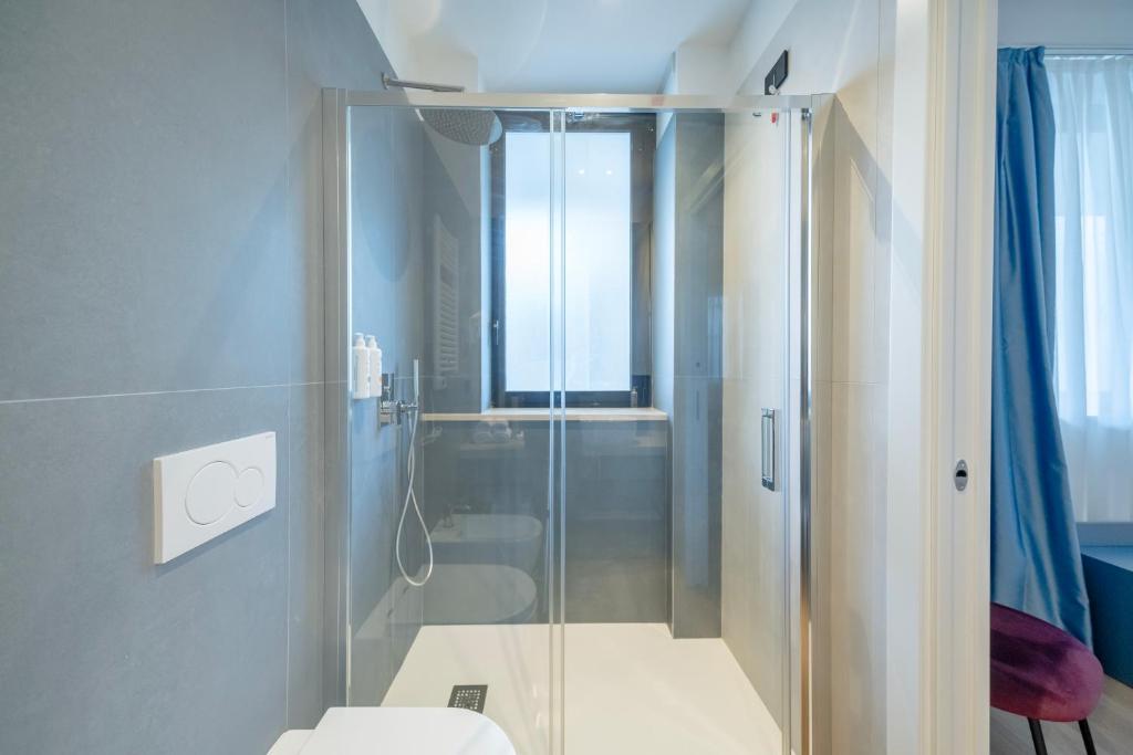 Koupelna v ubytování BISCARDI Hotel