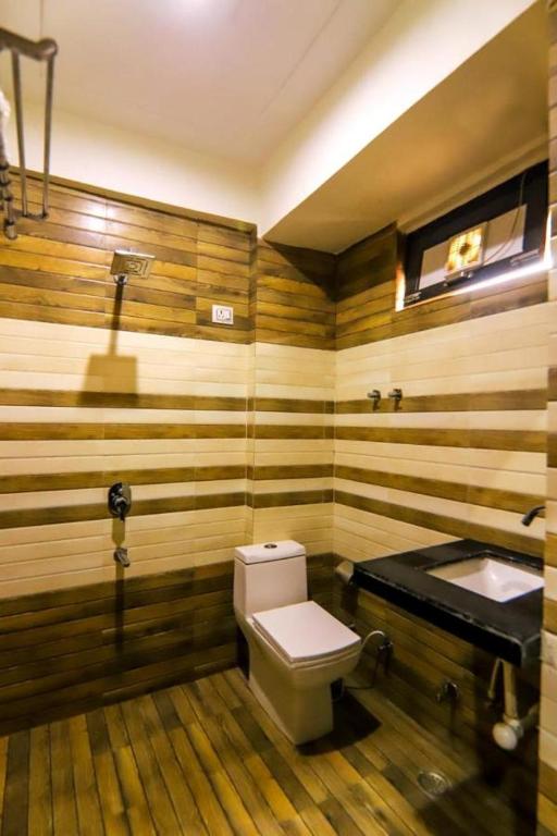 Koupelna v ubytování Hotel Elite inn