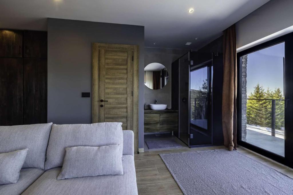 Posezení v ubytování Chalet 1600 Kopaonik