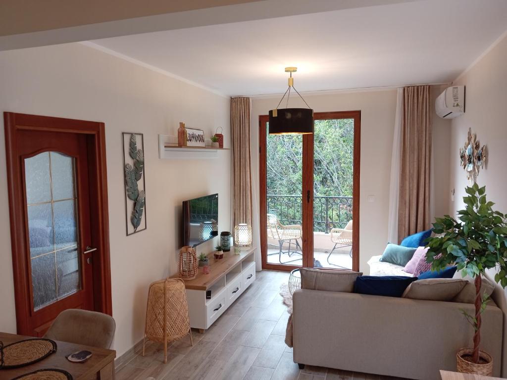 Et opholdsområde på Apartment Steven