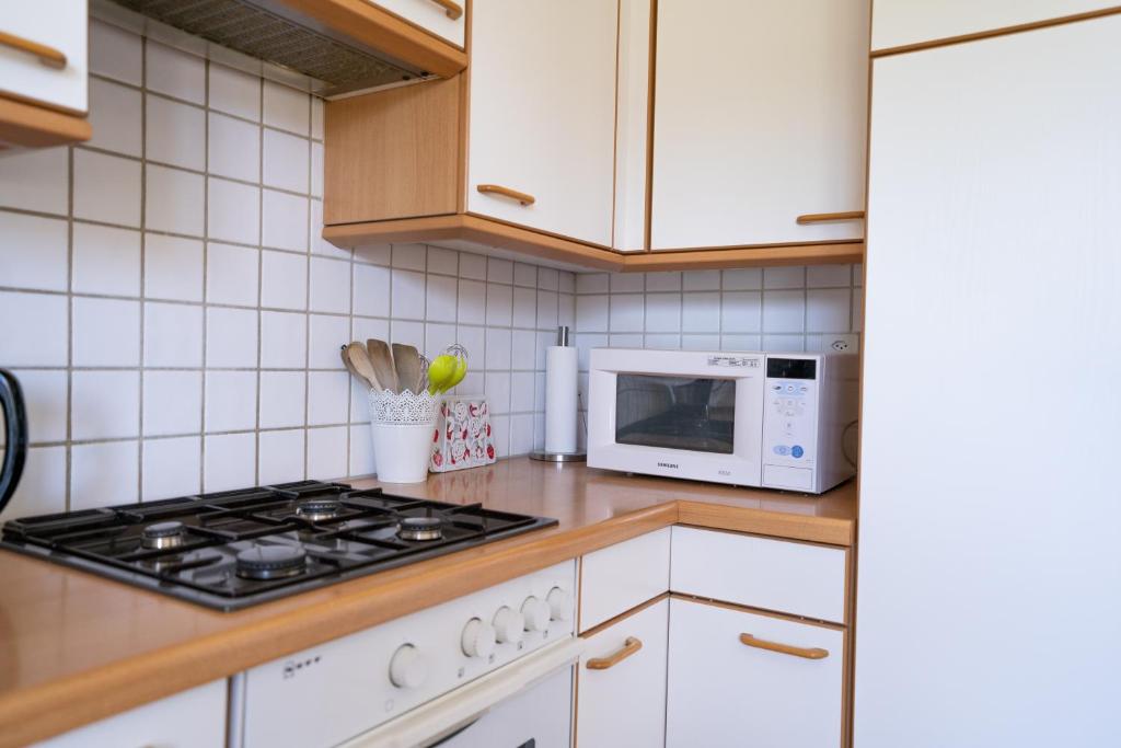 Kuchyň nebo kuchyňský kout v ubytování Gästehaus Sonne