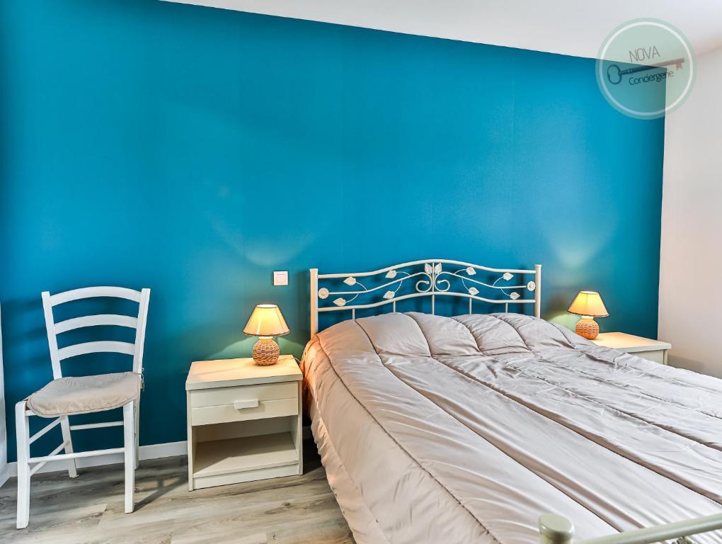 Posteľ alebo postele v izbe v ubytovaní Maison Ker Mona