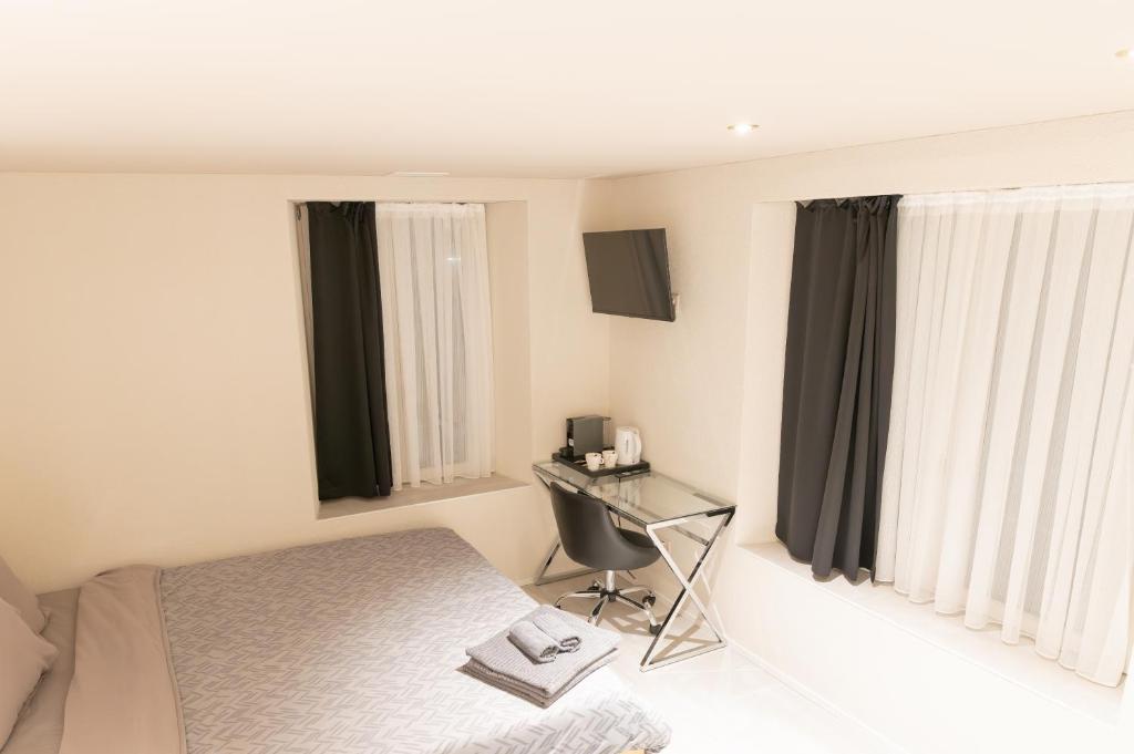 TV a/nebo společenská místnost v ubytování Hotel Rütli am Bahnhof Rüti ZH