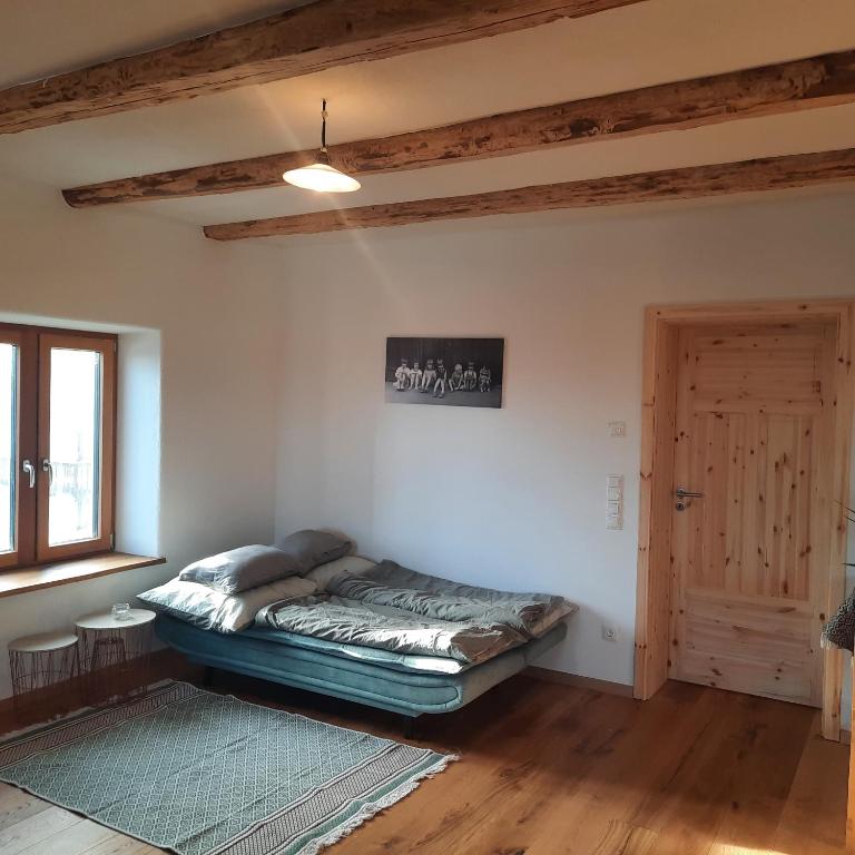 Postel nebo postele na pokoji v ubytování Am Kapferhof