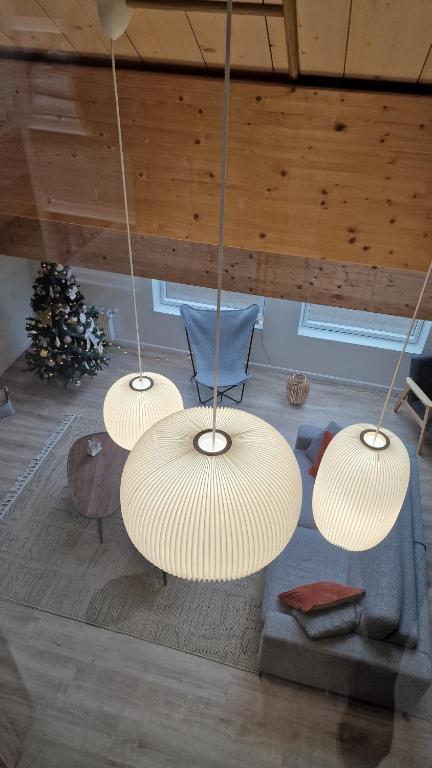 Posezení v ubytování Duplex type chalet dans le Jura
