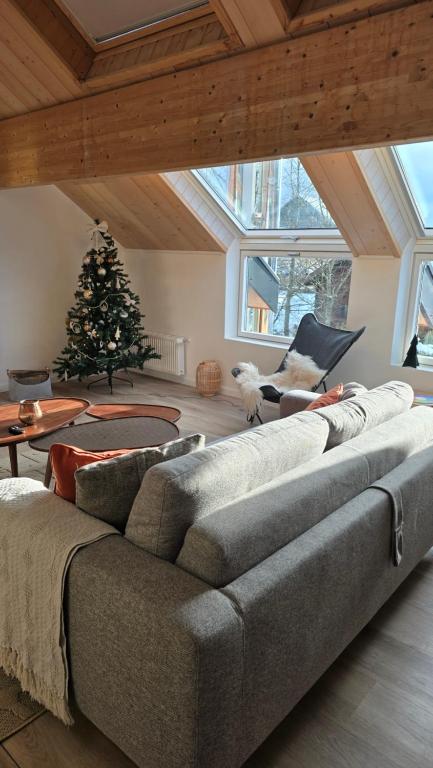 Posezení v ubytování Duplex type chalet dans le Jura