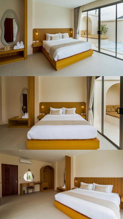Postel nebo postele na pokoji v ubytování 2H RESORT KOH SAMUI