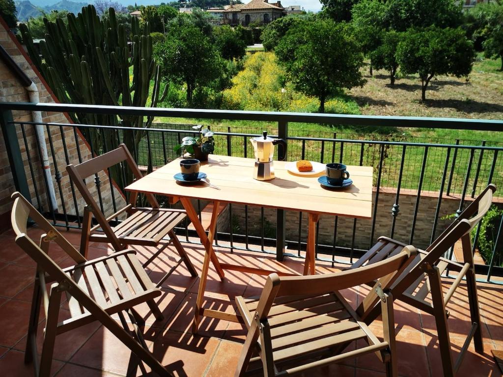 Balkoni atau teres di Casa Anna