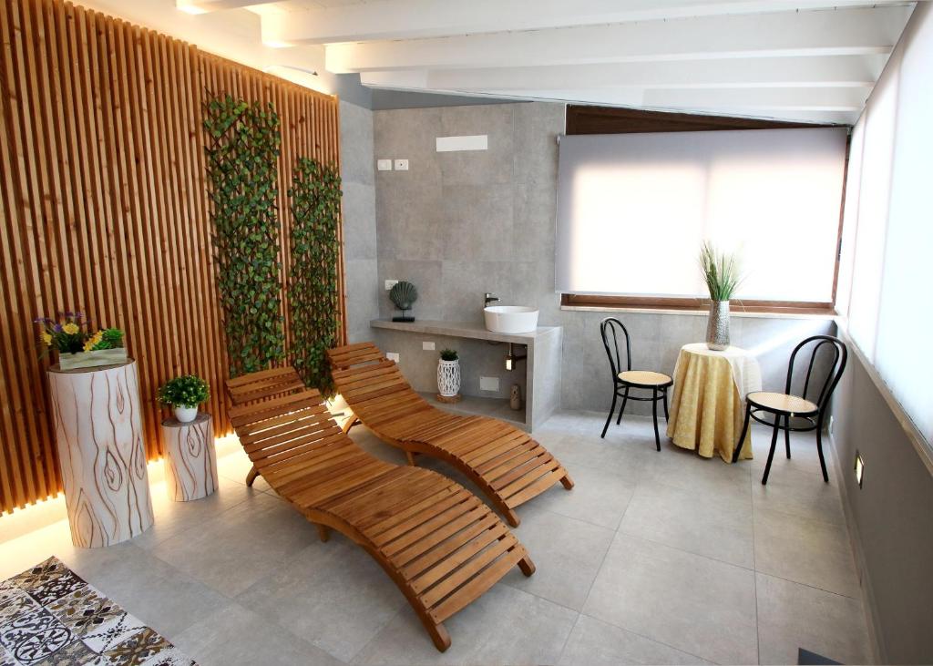 Posezení v ubytování Bed and Breakfast Conte Luna
