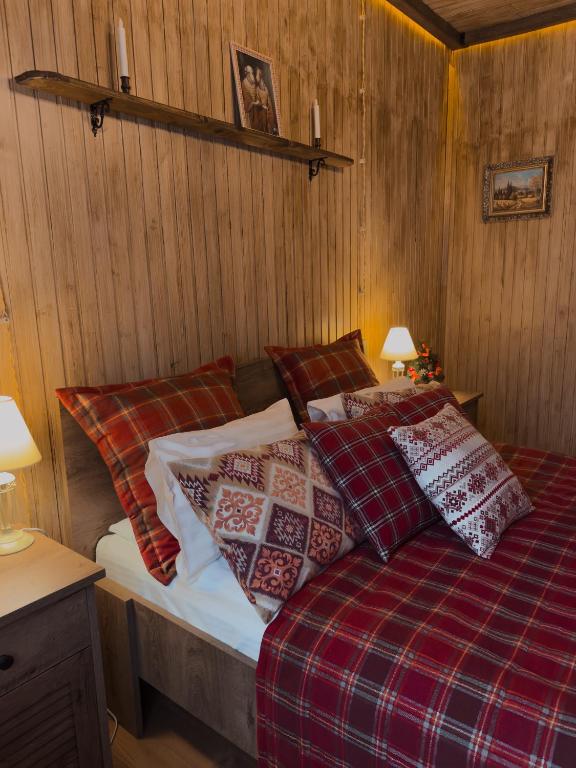 Postel nebo postele na pokoji v ubytování Chalet Blanc