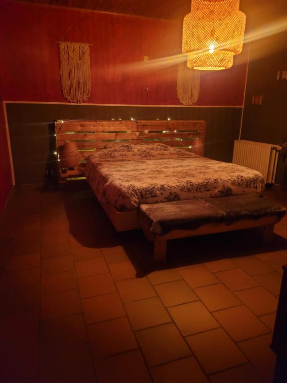 Postel nebo postele na pokoji v ubytování Une Escapade sur La Palette