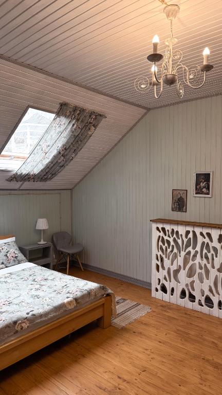 Postel nebo postele na pokoji v ubytování Chalet Blanc