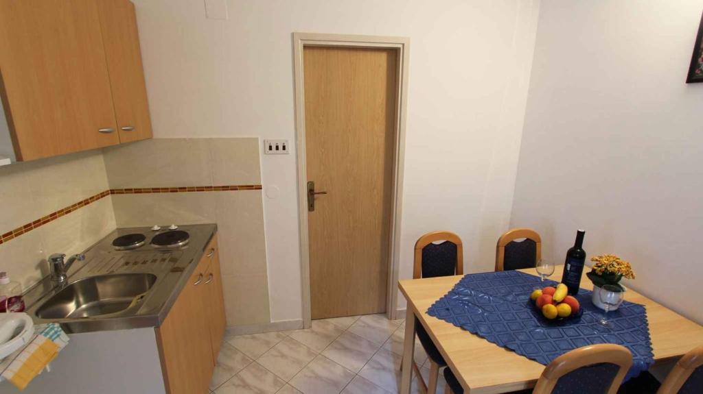 Kuchyň nebo kuchyňský kout v ubytování Apartment Porat 22