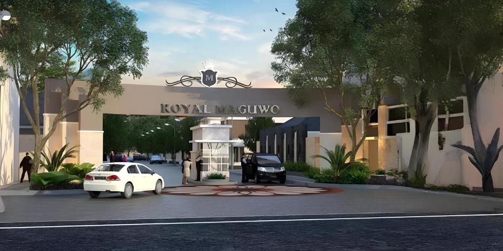 a rendering of a hotel with a white car parked outside at Royal Stay@Yogyakarta in Kalasan