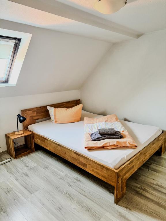 Postel nebo postele na pokoji v ubytování Landgasthof am Bäumchen