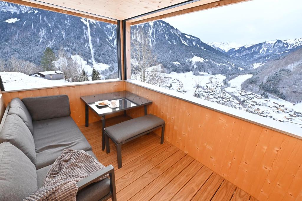 Nespecifikovaný výhled na hory nebo výhled na hory při pohledu z apartmánu