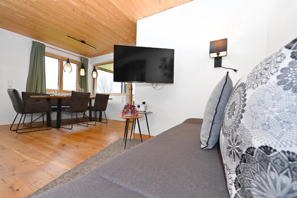 TV a/nebo společenská místnost v ubytování Panoramahof Bergglück