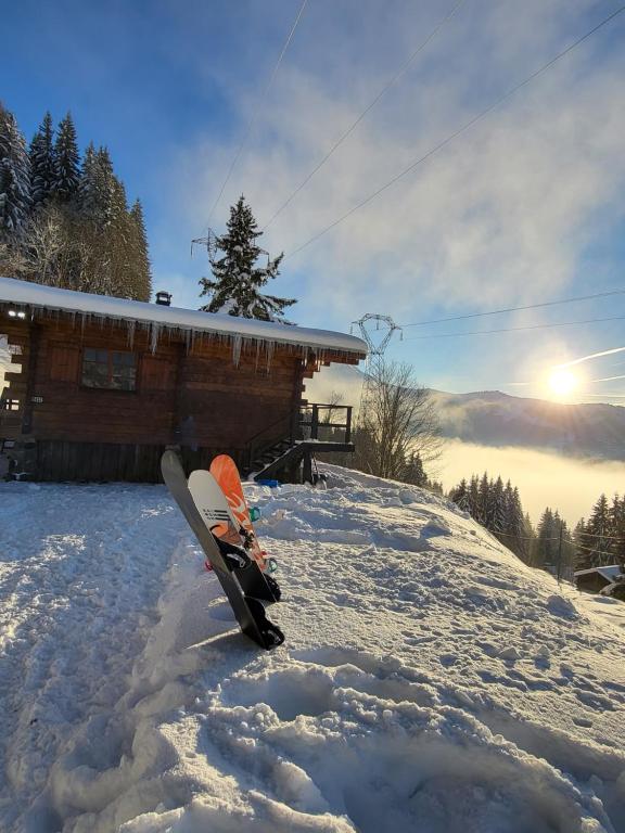 Chalet d'alpage avec vue incroyable v zimě