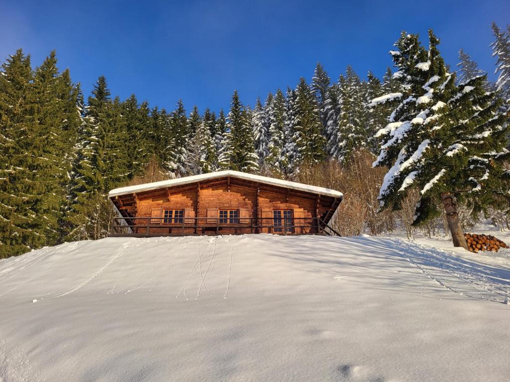 Chalet d'alpage avec vue incroyable v zimě