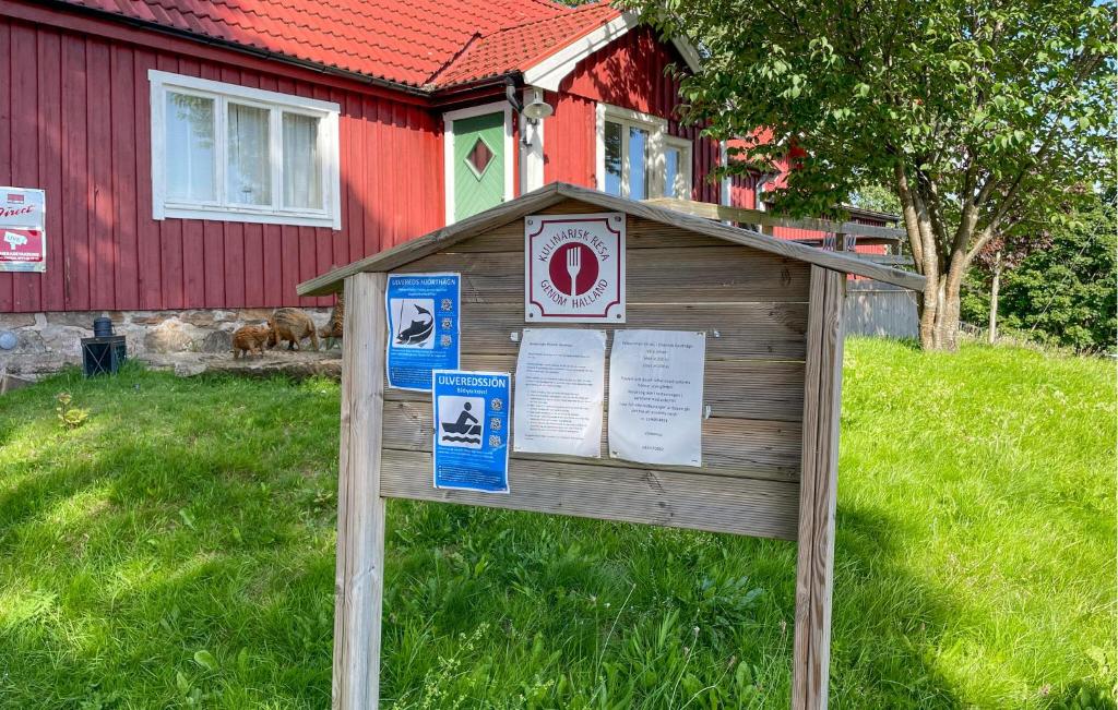 Certifikát, hodnocení, plakát nebo jiný dokument vystavený v ubytování 1 Bedroom Stunning Home In Laholm
