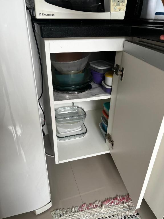 Kuchyň nebo kuchyňský kout v ubytování sobrado 08 com duas suítes, conf