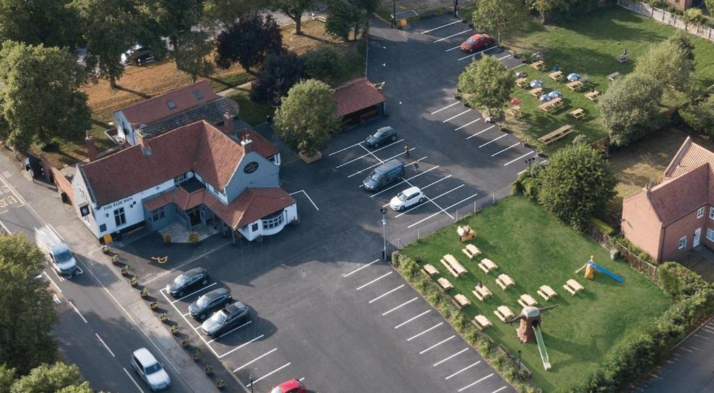 Letecký snímek ubytování The Fox Inn Apartment