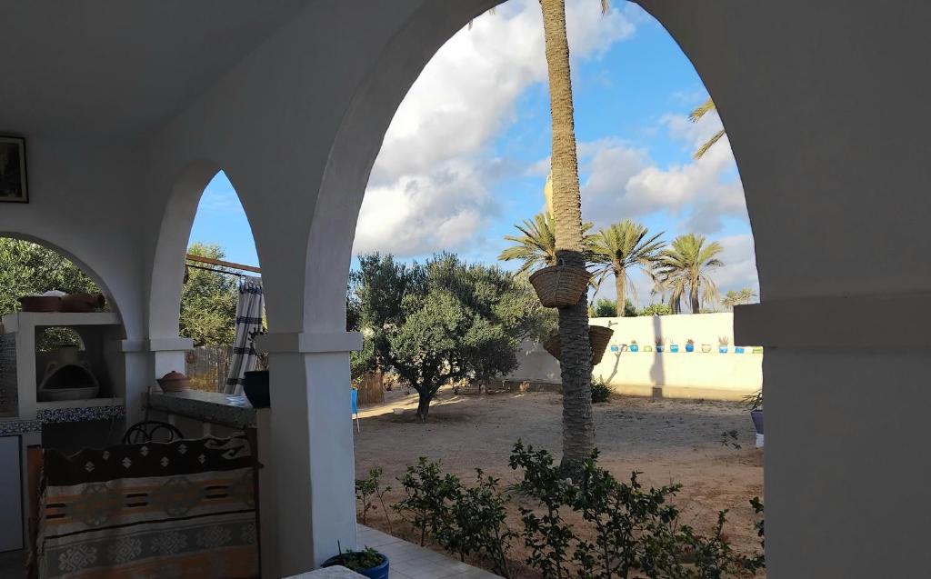 Zahrada ubytování Djerba Rêve Vacances Suite Omar