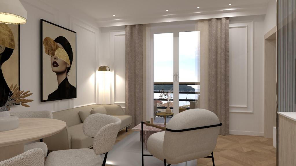 Posezení v ubytování Ragusina luxury apartments