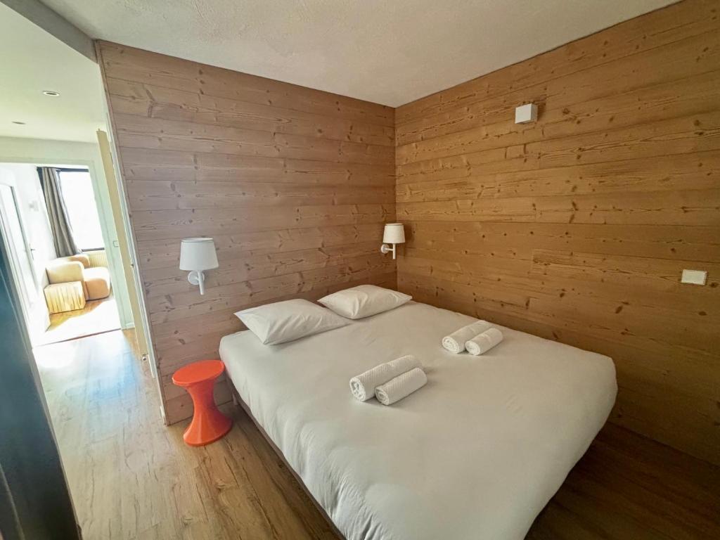 Postel nebo postele na pokoji v ubytování Résidence Le Portillo
