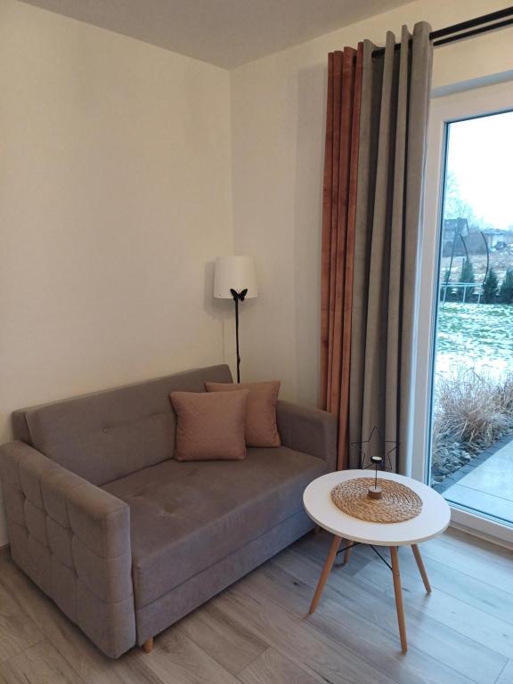 Posezení v ubytování Śpij w Kudowie Apartament i pokoje gościnne