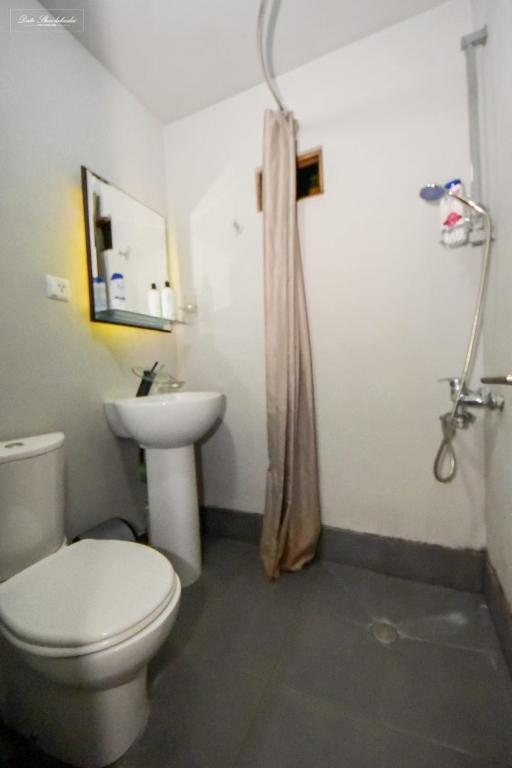 Koupelna v ubytování Apartment Soho Tabidze
