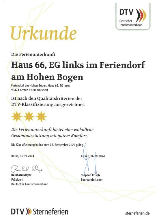 Certifikát, hodnocení, plakát nebo jiný dokument vystavený v ubytování FeWo Astrid Aschenbrenner