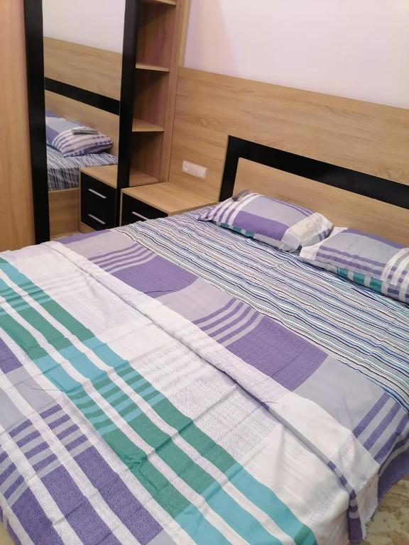 Postel nebo postele na pokoji v ubytování Apprtmt jury de luxe